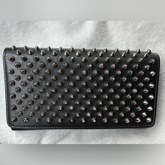 Christian Louboutin Handbags - Christian Louboutin Black Studded Wallet, EUC